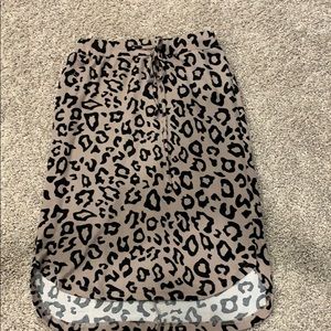 Leopard skirt